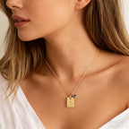 Custom Date & Birthstone Anniversary Necklace Personalized Calendar Necklace Birthday Gift for Her