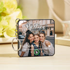 Personalized Photo Music Keychain Box – Custom Song Bag Charm Plays Music Gift for Friends