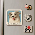 Personalized 3D Mini Figurine Fridge Magnet from Photo – Custom Cartoon Character Magnet
