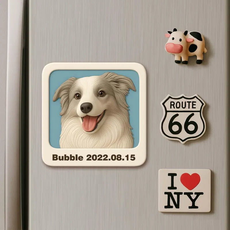 Personalized 3D Mini Figurine Fridge Magnet from Photo – Custom Cartoon Character Magnet