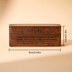 Personalized Engraved Wooden Ring Bearer Box – Custom Vow Wedding Proposal Gift for Couple