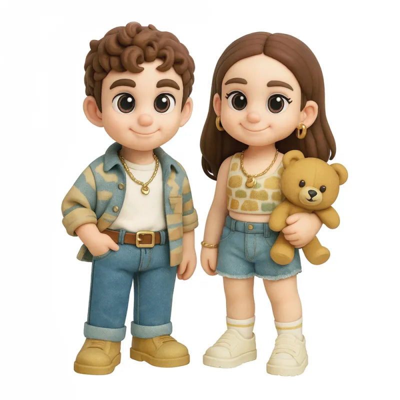 Personalized 3D Mini Figure Hot Air Balloon Night Light – Custom Photo Desk Figurine Gift