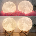 Custom 3D Moon Lamp – Personalized Photo Night Light, Christmas Gift for Family