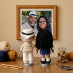 Custom Crochet Couple Dolls from Photo, Personalized Wedding Gift, Handmade Anniversary Portrait Look Alike Dolls, Cute Engagement Keepsake