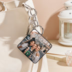 Personalized Photo Music Keychain Box – Custom Song Bag Charm Plays Music Gift for Friends
