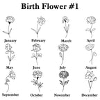 Custom Date & Birthstone Anniversary Necklace Personalized Calendar Necklace Birthday Gift for Her