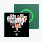 Personalized Photo & Name Music Fridge Magnet Colorful Frame with Heart – Custom Song Gift