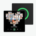 Personalized Photo & Name Music Fridge Magnet Colorful Frame with Heart – Custom Song Gift