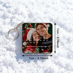 Personalized Photo Calendar Music Keychain Box – Custom Song Bag Charm Plays Music Gift for Her