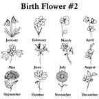 Custom Date & Birthstone Anniversary Necklace Personalized Calendar Necklace Birthday Gift for Her