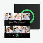 Personalized Photo & Text Music Fridge Magnet Colorful Album – Custom Song Valentine's Day Gift