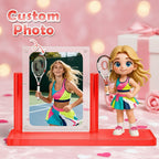 Personalized 3D Mini Figure with Colorful Base from Photo – Custom Toy Figurine Birthday Gift