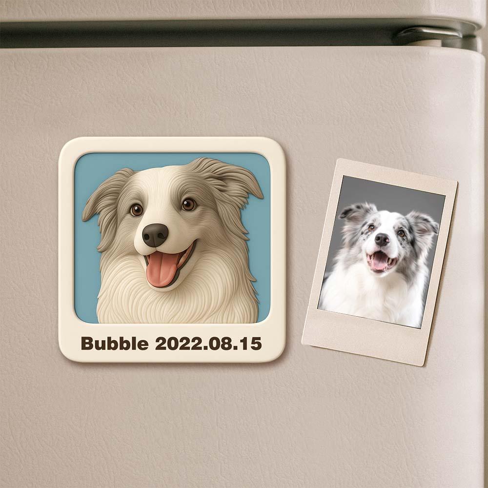 Personalized 3D Mini Figurine Fridge Magnet from Photo – Custom Cartoon Character Magnet