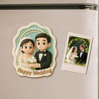 Personalized 3D Mini Figurine Fridge Magnet from Photo – Custom Cartoon Character Magnet