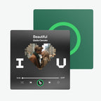 Personalized Photo Music Fridge Magnet Frameless Album Sticker – Custom Song Valentine's Day Gift