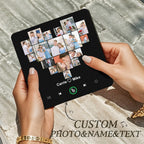 Personalized Photo & Name Music Fridge Magnet Sticker – Custom Song Valentine's Day Gift