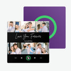 Personalized Photo & Text Music Fridge Magnet Colorful Album – Custom Song Valentine's Day Gift