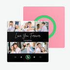 Personalized Photo & Text Music Fridge Magnet Colorful Album – Custom Song Valentine's Day Gift