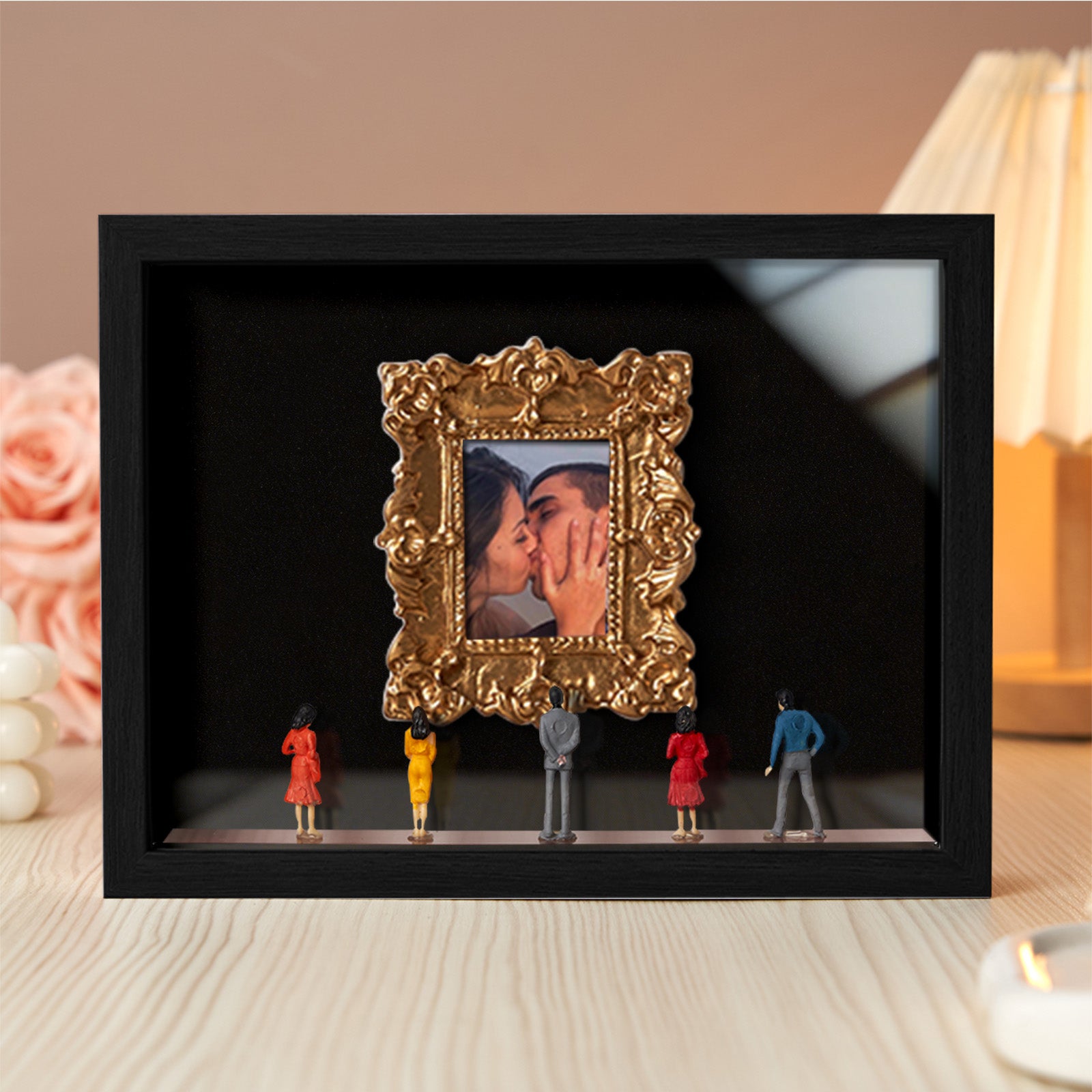 Museum of Us Miniature Museum Frame – Black, Personalized Couples Gift for Valentine's Day & Anniversary