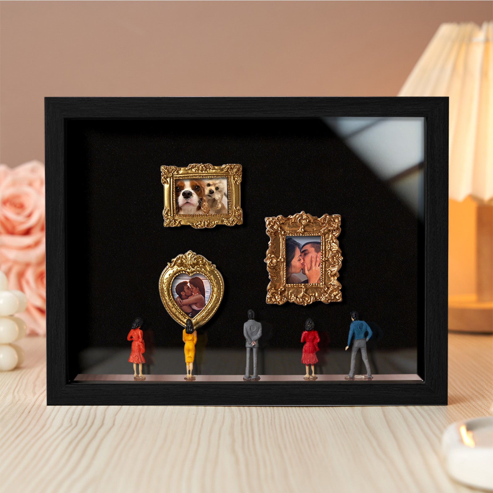 Museum of Us Miniature Museum Frame – Black, Personalized Couples Gift for Valentine's Day & Anniversary