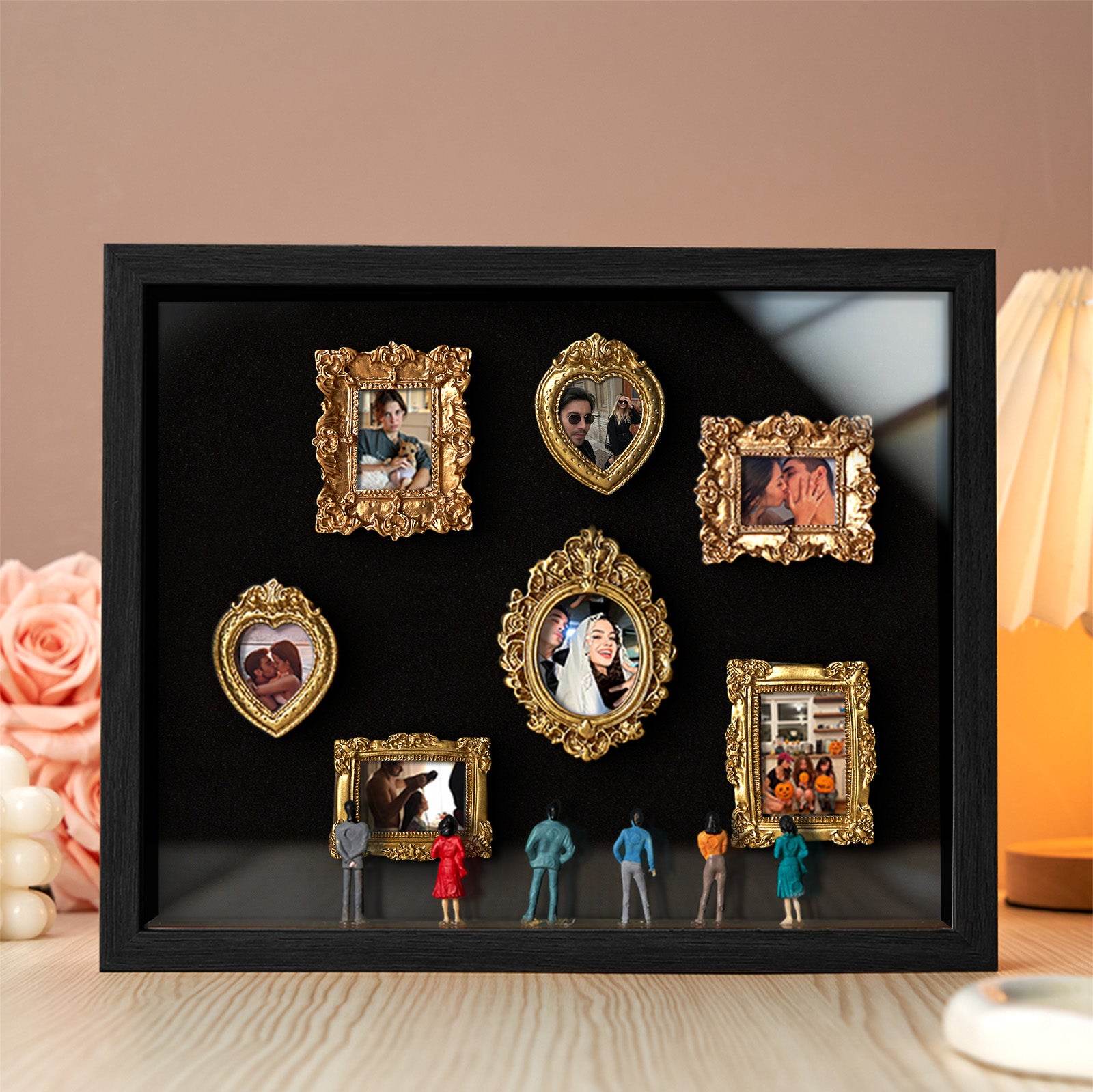 Museum of Us Miniature Museum Frame – Black, Personalized Couples Gift for Valentine's Day & Anniversary