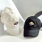 Personalized Embroidered Pet Photo Hat – Custom Dog Face Cotton Cap Gift for Pet Lovers