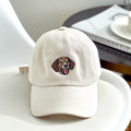Personalized Embroidered Pet Photo Hat – Custom Dog Face Cotton Cap Gift for Pet Lovers