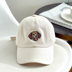 Personalized Embroidered Pet Photo Hat – Custom Dog Face Cotton Cap Gift for Pet Lovers