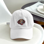 Personalized Embroidered Pet Photo Hat – Custom Dog Face Cotton Cap Gift for Pet Lovers