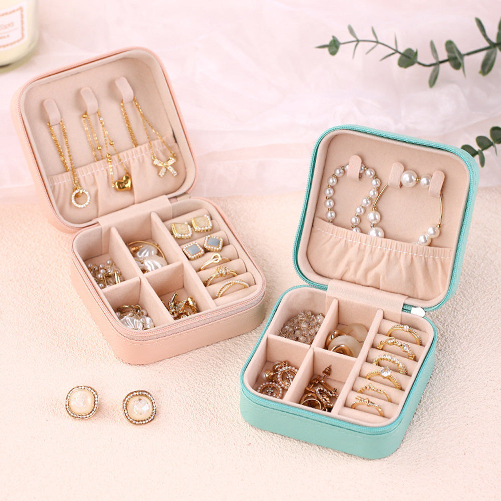 Personalized Birth Flower Jewelry Box – Custom Name Jewelry Organizer Gift for Her