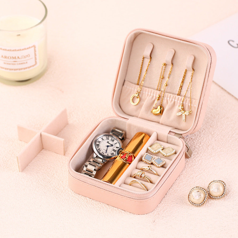 Personalized Birth Flower Jewelry Box – Custom Name Jewelry Organizer Gift for Her