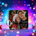 Personalized Photo Calendar Music Keychain Box – Custom Song Bag Charm Plays Music Gift for Her