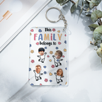 Personalized Acrylic Keychain Custom Face & Text – Anniversary Birthday Gift for Her