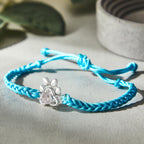 Personalized Dog Paw Photo Projection Bracelet – Custom Pet Photo Braided Rope Gift