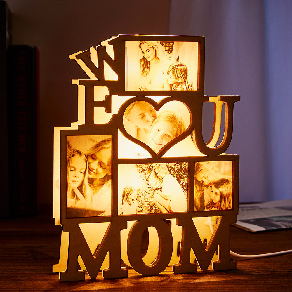Custom Photo Night Light – Personalized 3D LED Lamp, Creative Gift for Mom