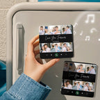 Personalized Photo & Text Music Fridge Magnet Colorful Album – Custom Song Valentine's Day Gift