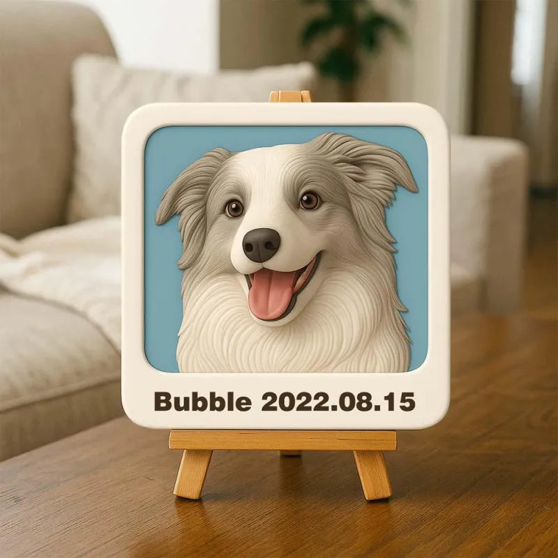 Personalized 3D Mini Figurine with Wooden Base – Custom Photo Home Decor Wedding Birthday Gift