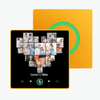 Personalized Photo & Name Music Fridge Magnet Colorful Frame with Heart – Custom Song Gift