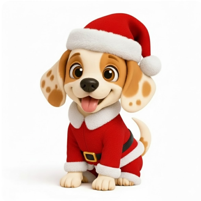 Personalized 3D Mini Figure Christmas Desk Figurine from Photo – Custom Holiday Gift