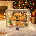 Personalized 3D Pet Figurine Glass Dollhouse – Custom Photo Scene Display Case Christmas Gift