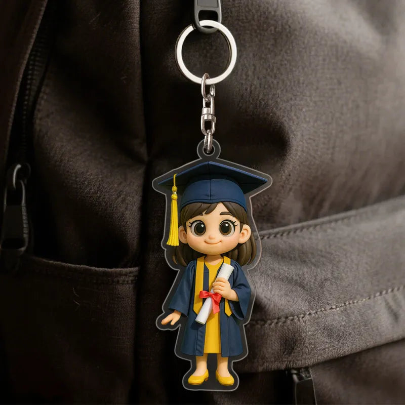 Personalized Photo Cartoon Style Figure Acrylic Keychain Bag Charm Unique Custom Keepsake Gift For Girlfriend Anniversary Birthday Gift