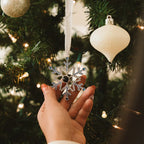Personalized Snowflake Photo Projection Ornament – Custom Picture Christmas Holiday Gift