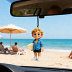 Personalized 3D Mini Figure Car Hanging Ornament – Custom Photo Character Car Decoration