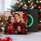 Personalized Photo Music Fridge Magnet with Frame – Custom Song Christmas Gift for Family