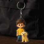 Personalized Photo Cartoon Style Figure Acrylic Keychain Bag Charm Unique Custom Keepsake Gift For Girlfriend Anniversary Birthday Gift