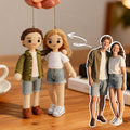 Custom Crochet Family Doll Set – Personalized Portrait from Photo