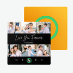 Personalized Photo & Text Music Fridge Magnet Colorful Album – Custom Song Valentine's Day Gift