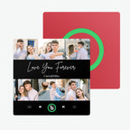 Personalized Photo & Text Music Fridge Magnet Colorful Album – Custom Song Valentine's Day Gift