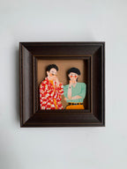 Custom Clay Portrait Framed Print – Personalized Graduation Keepsake