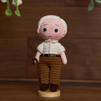 Custom Crochet Doll from Photo – Personalized Gift for Dad